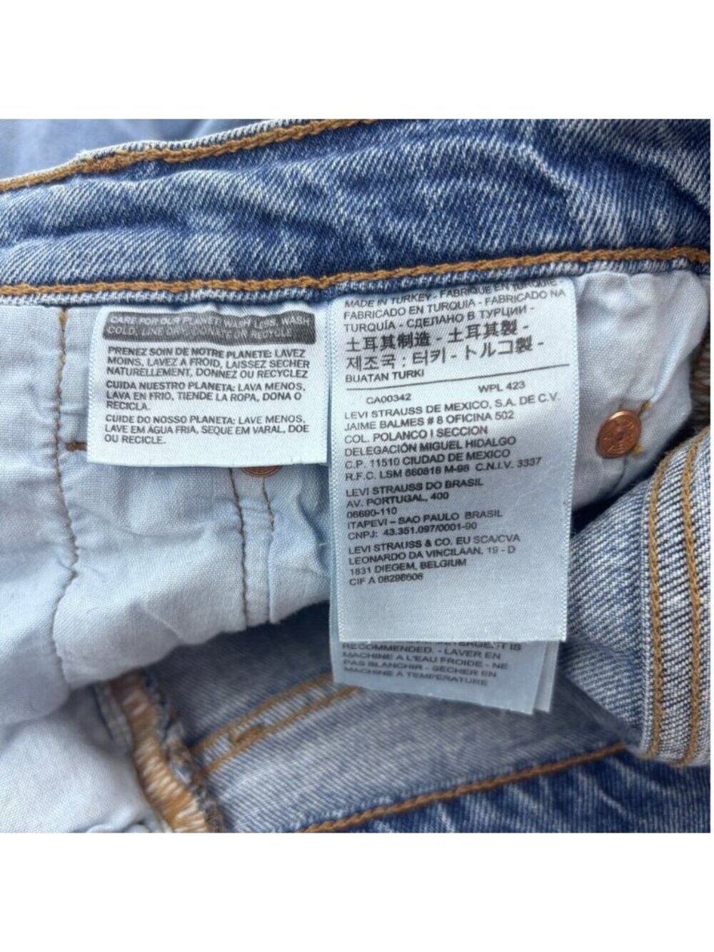 Levi's Premium Ribcage Straight Jean Haters Gonna Hate - Picture 4 of 9